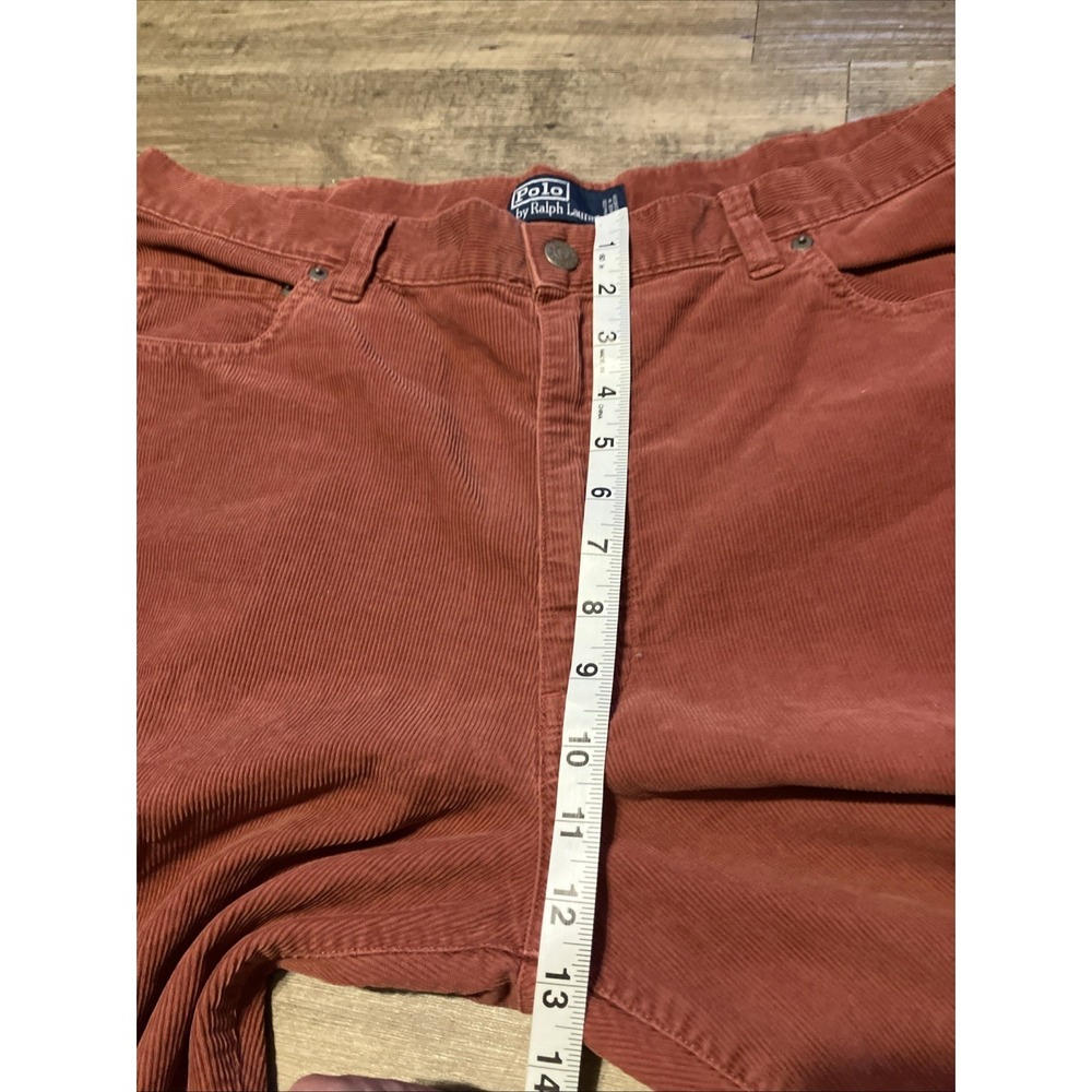 Polo Ralph Lauren Mens Red Pink Corduroy Pants 38 X 30 - Picture 9 of 11